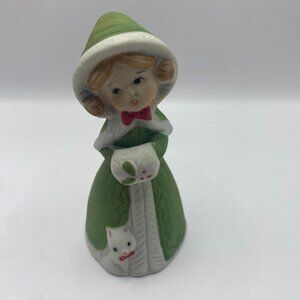 Vintage Jasco 1978 Merri Bells Christmas Bell Porcelain Doll